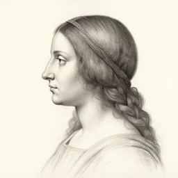 profile drawing of isabella d'este by leonardo
