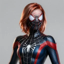 Mila Jovovich as spiderwoman, intricate, highly detailed, digital painting, artstation, concept art, smooth, sharp focus, illustration, Unreal Engine 5, 8K, artgerm, rutkowski, mucha