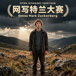 movie poster of homeless mark zuckerberg beggar