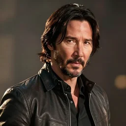 Keanu Reeves as a character in Tekken, gameplay screenshot, photorealistic