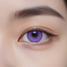 photo of a person with violet eyes