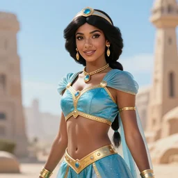 princess jasmine as a scifi hero