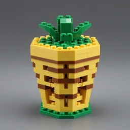a cup made from legos