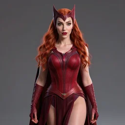 wanda, scarlet witch, au naturel, hyper detailed, digital art, trending in artstation, cinematic lighting, studio quality, smooth render, unreal engine 5 rendered, octane rendered, art style by klimt and nixeu and ian sprigger and wlop and krenz cushart