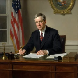 president mitt romney at the resolute desk, oil on canvas painting by william sidney mount
