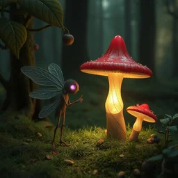 by chet zar and alexander jansson, artstation 4 k, unreal engine, plum faerie : chosen of the bulb, forbidden water mushroom : knights of the zodiac