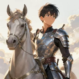 young teen bishonen male! centaur warrior! sci - fi! moebius, milo manara, hugo pratt, french comic art, semi - realistic anime, portrait, beautiful face, symmetrical face, trending on pixiv, detailed, clean lines, sharp lines, crisp lines, award winning illustration, masterpiece, 4 k