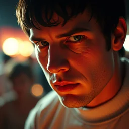 pulp fiction close up portrait photo, of matrix smith, cinematic lighting, sharp focus, 4 k close up photo by lexi sun, digital colored stipple by edward gorey