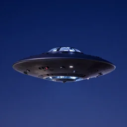 a ufo in the sky at night