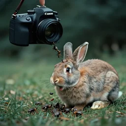 bugs pouring out of the open mouth of a rabbit, canon 7 d, film still, dramatic, cinematic, avant garde, realism