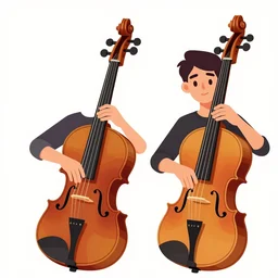 2 d character design, symphonic orchestra, vector art, digital art, portrait, 4 k, 8 k, sharp focus, smooth, illustration, concept art