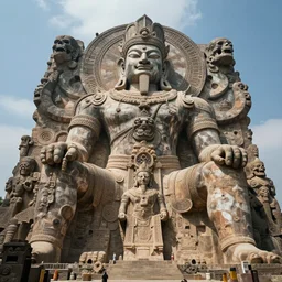 ancient colossal murder death deity of ancient primordial apophasis hyperrealism
