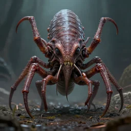 cthulhu maggots, hyperrealistic, artstation