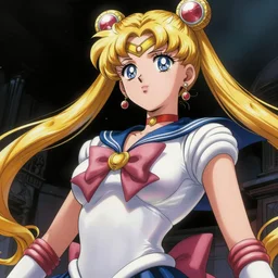 hyper detailed comic illustration of a Elfpunk Sailor Moon,tall, fair skin, curvaceous, gorgeous face, by artgerm, intricate details, low angle fish eye lens