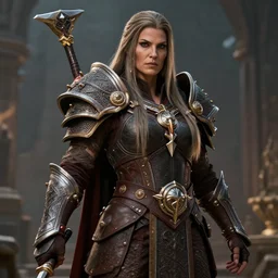 realistic still of jaina proudmoore amazing details 8 k beautiful ultra realistic sharp focus cinematic lightning in the style of dandonfuga artstation