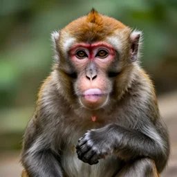 monkey with a big nose