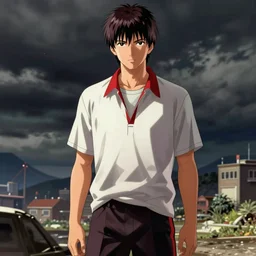 shinji ikari, gta iv art style, rockstar games