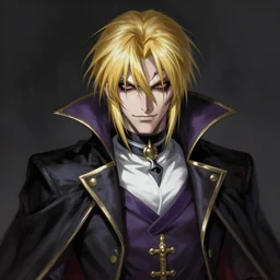 ''alucard from hellsing, vampire, creepy art, photorealistic, digital paintting, concept art, 4 k''