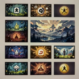 a sheet of detailed twitch emotes for a roguelike videogame channel