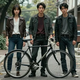 a bicycle, by wenjun lin, by artem chebokha, by alena aenami, by ian llanas, 4 k, extremely coherent, highly detailed, sharp focus, slasher movies