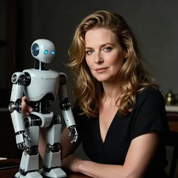 simone giertz building a robot, portrait photography by annie leibovitz