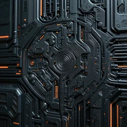 an intricate cyberpunk background fully detailed. small details. sharp focus