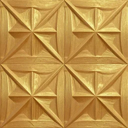 a seamless pattern of photorealistic elaborate and detailed roy lichtenstein patterns, smooth patterns, woodgrain and gold accents, 3 d kitbash full details, realistic gold, artstation, futuristic patterns, aerial view, macro shot, closeup detail, right angles, perfectly symmetric, octane render in maya and houdini, vray, ultra high detail ultra realism, unreal engine