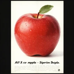 vintage ad poster by apple