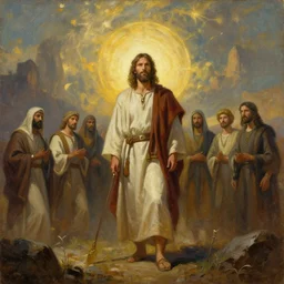 an epic cinematic mormon painting