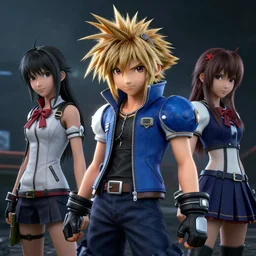 hyper - realistic + photorealistic render with very extreme intricate details, of kairi from kingdom hearts + 3 in the style of final + fantasy 1 5, digital game - art by ross tran, movie composition by sana takeda, dramatic cinematic lighting by greg rutkowski