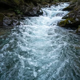fast river but instead of water it's glass