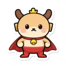 cute miss mascot massko massko grovyle super hero sticker art, cronobreaker, beeple game icon