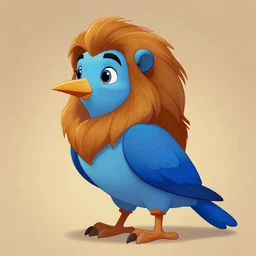 beautiful detailed character design of a cartoon blue bird,'the lion king ', tlk, profile pic. deviantart adoptable, style of maple story and zootopia, portrait studio lighting by jessica rossier and brian froud in the style of disney, artstation deviantart alphonse mucha