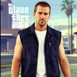 a photo of claude speed ( from gta 3 )