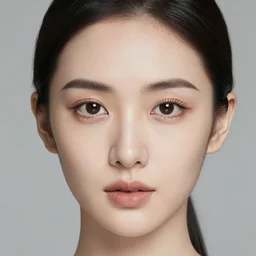a portrait of a woman with Perfect Facial Features