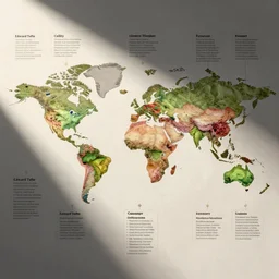 colorful and beautifully detailed flowchart of world history in the style of Edward Tufte