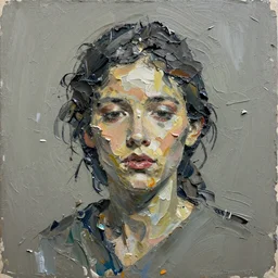 unusual painterly impasto