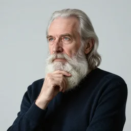 professional portrait of an elderly man with a long beard contemplating reality, greg rutkowski, dream symbolism, surreal, simon stalenhag, chie yoshii, casey weldon, martine johanna, tim walker, harper's bazaar art fashion magazine, id magazine, intricate, 8 k render in octane, sharp focus, award winning landscape photography, trending on artstation