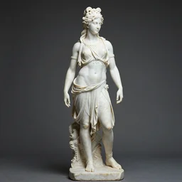 Tifa Lockheart as a ancient greek marble Statue