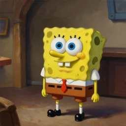 painting of bob sponge, hyper realistic t, natural light, concept art, by greg rutkowski, cozy atmospheric and cinematic lighting