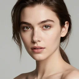 a beautiful female's portrait, natural look, confident, skin texture natural, detailed, photo by rosie matheson