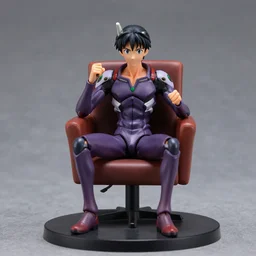 Shinji Ikari chair scene anime figurine