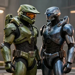 Master Chief from halo and Robocop, love at first sight