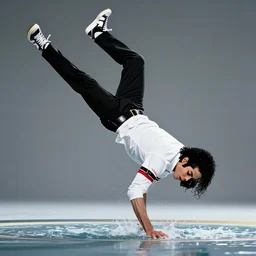 michael jackson dunking, realistic, clean, detailed