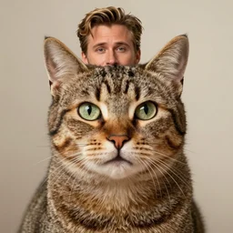 ryan gosling morphing into a cat