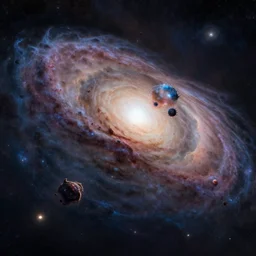 deep universe galaxy black hole creatures, contrast, deep focus, turnaround, highly detailed, dramatic lighting, digital painting, artstation, concept art, matte, sharp focus, greg rutkowski, illustration.