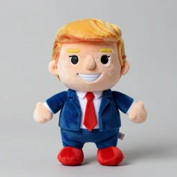 Donald Trump MAGA plush toy, product photography