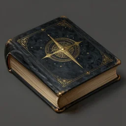 illustration of a dark magic book, realistic painting, high definition, digital art, matte painting, very detailed, realistic