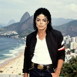 old photo of michael jackson in rio de janeiro