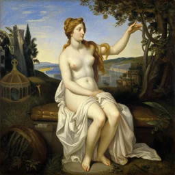 birth of venus in the style of wes anderson, extremely detailed, masterpiece, wow, oil on canvas, 8 k, trending on artstation